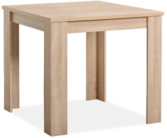 Homestyle4U Valgomojo stalas, 80x80x75 cm, rudas