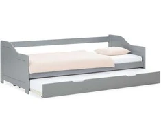 Homestyle4U Ištraukiama lova, 206x66x97.5 cm, pilka