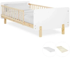 Homestyle4U Vaikiška lova, 100x67x208 cm, balta
