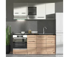 Homestyle4U Virtuvės spintelė, 180x200x60 cm, balta