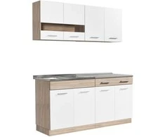 Homestyle4U Virtuvės spintelė, 160x60x206.5 cm, balta