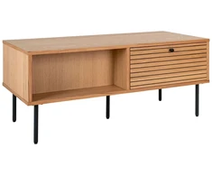TV staliukas House Kavos staliukas, Kyoto, 50x100x45 cm, ąžuolo furniras, juoda.