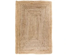 House Kilimas, Bombay Pynėtas jutinis, 60x90 cm, Natūrali