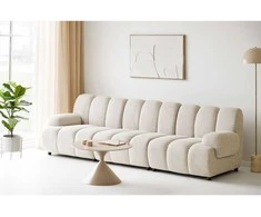 Sofa House Nordic Centrinis modulis, 95x85x77 cm, natūralios spalvos, masyvi mediena