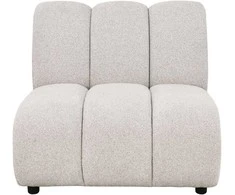 Sofa House Nordic Centrinis modulis, 95x85x77 cm, natūralios spalvos, masyvi mediena