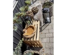 House Nordic Dubuo, Rio dubuo iš tikmedžio, Ø30x10 cm, Natūralus