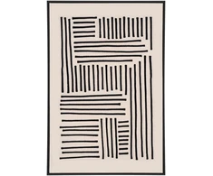 House Nordic Grotelė ant drobės, Lipari, 100x140 cm, Juoda/Bežiugiška