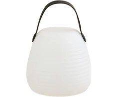 House Nordic LED lempa, 13x13x12 cm, balta, įkraunama