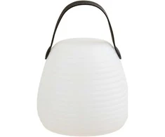 House Nordic LED lempa, 13x13x12 cm, balta, įkraunama