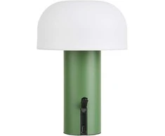 House Nordic LED lempa, 15x15x22 cm, balta, įkraunama