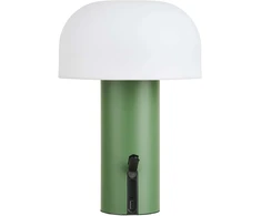 House Nordic LED lempa, 15x15x22 cm, balta, įkraunama