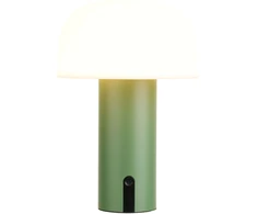 House Nordic LED lempa, 15x15x22 cm, balta, įkraunama