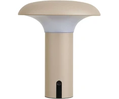 House Nordic LED lempa, 18x18x21.5 cm, smėlio spalvos, įkraunama