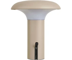 House Nordic LED lempa, 18x18x21.5 cm, smėlio spalvos, įkraunama