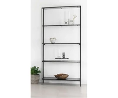 House Nordic Lentyna, 80x36x170 cm, Juoda, Metalas