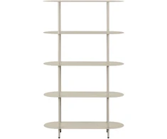 House Nordic Lentynų blokas, 31x90x150 cm, smėlio spalvos, metalas