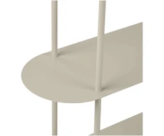 House Nordic Lentynų blokas Rieti 31x118x139 cm smėlio spalvos metalas