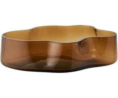 House Nordic Padėklas, 29.5x24x7 cm, rudas, stiklas