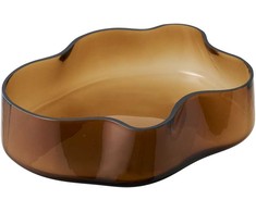 House Nordic Padėklas, 29.5x24x7 cm, rudas, stiklas