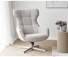Fotelis House Nordic Poilsio kėdė, "Turin", su sukimosi funkcija, natūrali