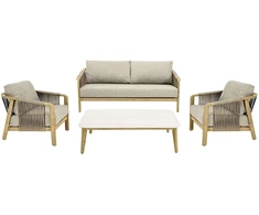 Lauko baldų komplektas House Nordic Poilsio komplektas Fargo aliuminis taupe