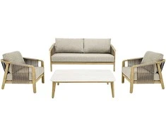 Lauko baldų komplektas House Nordic Poilsio komplektas Fargo aliuminis taupe