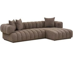 House Nordic Poilsio sofa Aurora 104x293x68 cm ruda