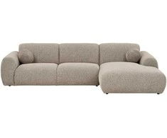 House Nordic Poilsio sofa Clyde 109-177x300x75 cm pilka