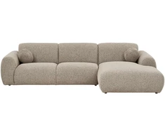 House Nordic Poilsio sofa Clyde 109-177x300x75 cm pilka