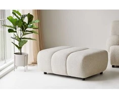 Sofa House Nordic Pufas, 84x89x40 cm, Smėlio, Poliesteris