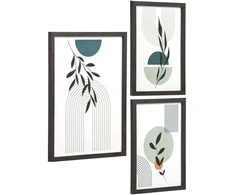 Nuotraukų rėmelis House Nordic Rėmelių komplektas, 30x21x1.5 cm, juoda, MDF