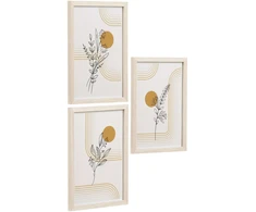 Nuotraukų rėmelis House Nordic Rėmelių komplektas, 30x21x1,5 cm, Natūralus, MDF