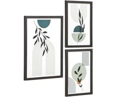 Nuotraukų rėmelis House Nordic Rėmelių komplektas, 30x21x1.5 cm, juoda, MDF