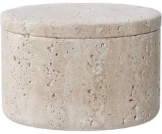 House Nordic Saugojimo indas, Travertinas, ø10x6,5 cm, Natūralus
