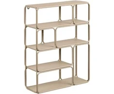 House Nordic Sieninė lentyna, 48x18x64 cm, smėlio spalvos, metalas