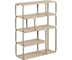 House Nordic Sieninė lentyna, 48x18x64 cm, smėlio spalvos, metalas