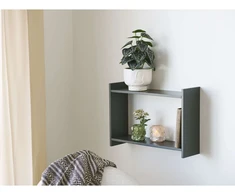 House Nordic Sieninė lentyna 50x14.5x35 cm žalia MDF