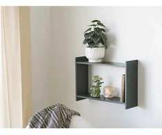 House Nordic Sieninė lentyna 50x14.5x35 cm žalia MDF