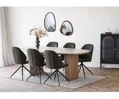 House Nordic Sieninis veidrodis, 38,5x64,5 cm, natūralus, medžio imitacija
