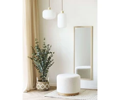House Nordic Sieninis veidrodis 45x110 cm natūrali mediena