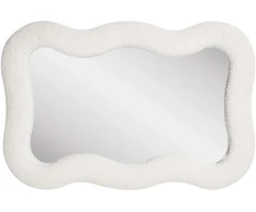 House Nordic Sieninis veidrodis 80x54 cm baltas
