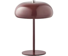 House Nordic Stalinė lempa, 16x16x23 cm, bordo, metalas