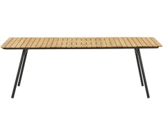 House Nordic Valgomasis stalas, Cleveland, 90x220x74 cm, Juodas