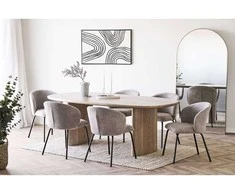 House Nordic Valgomasis stalas, Serra, 110x210x75 cm, Uosis