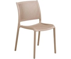 House Nordic Valgomojo kėdė 56x49x81 cm taupe polipropilenas