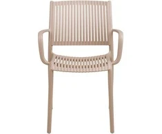 House Nordic Valgomojo kėdė, 56x56x81 cm, taupe spalva, polipropilenas