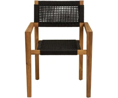 House Nordic Valgomojo kėdė 57x60x83 cm juoda