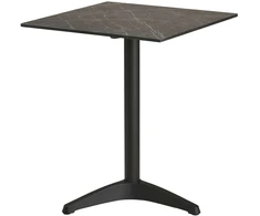 House Nordic Valgomojo stalas 60x60x73 cm pilkas bistro stalas aliuminis