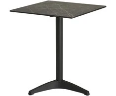 House Nordic Valgomojo stalas 60x60x73 cm pilkas bistro stalas aliuminis