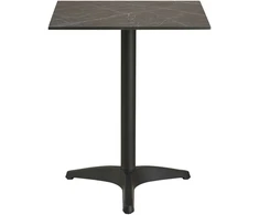 House Nordic Valgomojo stalas 60x60x73 cm pilkas bistro stalas aliuminis